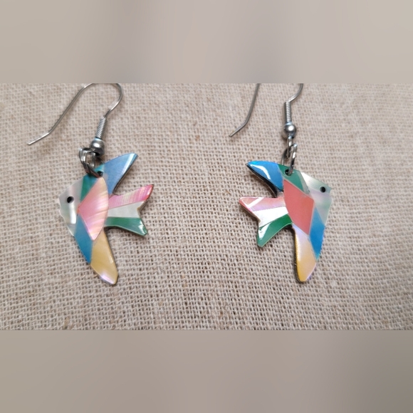 Vintage Fish Earrings - Picture 7 of 10